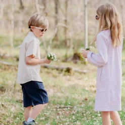 Barn Geggamoja Skjortor<Linneskjorta Natur