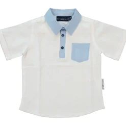 Barn Geggamoja Skjortor<Linneskjorta Vit