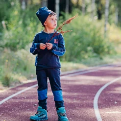 Barn Geggamoja Tunna Mössor<Mössa Aaron Navy
