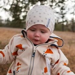 Barn Geggamoja Tunna Mössor|Bambukläder<Mössa Bambu Beige Klöver