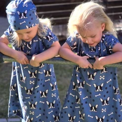 Barn Geggamoja Tunna Mössor|Bambukläder<Mössa Bambu Bulldog Blå