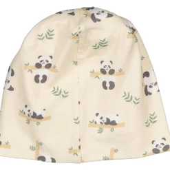 Barn Geggamoja Tunna Mössor|Bambukläder<Mössa Bambu Panda Beige