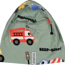 Barn Geggamoja Tunna Mössor|Bambukläder<Mössa Bambu Traktor Grön