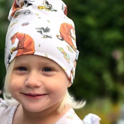 Barn Geggamoja Tunna Mössor<Mössa Mamma Mu och Kråkan Beige