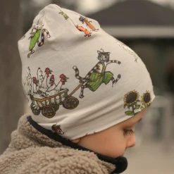 Barn Geggamoja Tunna Mössor<Mössa Pettson och Findus Beige