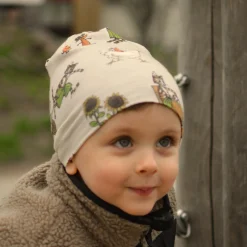 Barn Geggamoja Tunna Mössor<Mössa Pettson och Findus Beige