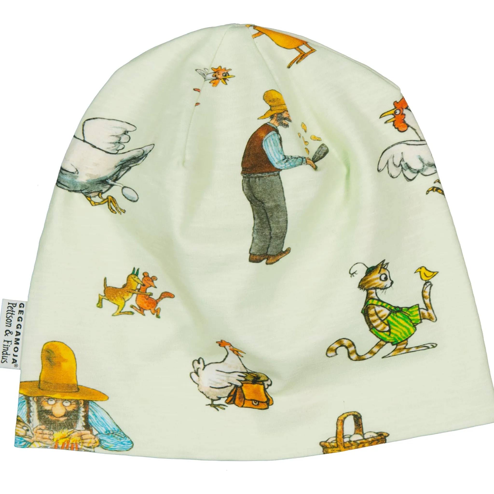 Barn Geggamoja Tunna Mössor<Mössa Pettson och Findus Grön