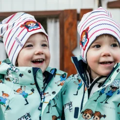 Barn Geggamoja Tunna Mössor<Mössa Pippi Långstrump Randig