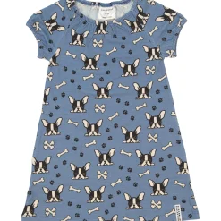 Barn Geggamoja Bambukläder|Nattlinnen<Nattlinne Bambu Bulldog Blå