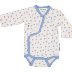 Barn Geggamoja Bodys|Bambukläder<Omlottbody Bambu Blå Klöver