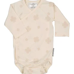 Barn Geggamoja Bodys|Nyfödd<Omlottbody Bambu Klöver Beige