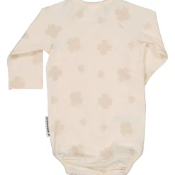 Barn Geggamoja Bodys|Nyfödd<Omlottbody Bambu Klöver Beige