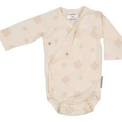 Barn Geggamoja Bodys|Nyfödd<Omlottbody Bambu Klöver Beige