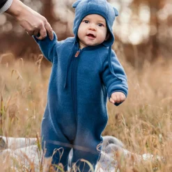 Barn Geggamoja Overaller|Fleecekläder<Overall Ullfleece Blå