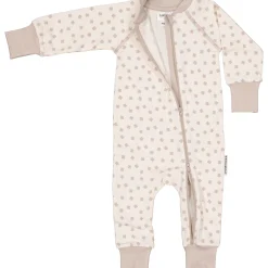 Barn Geggamoja Pyjamas Heldräkt|Bambukläder<Pyjamas Bambu Beige Klöver