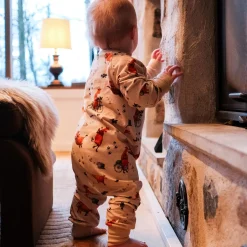Barn Geggamoja Pyjamas Heldräkt<Pyjamas Mamma Mu och Kråkan Beige