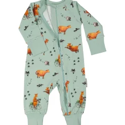 Barn Geggamoja Pyjamas Heldräkt<Pyjamas Mamma Mu och Kråkan Grön