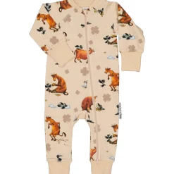 Barn Geggamoja Pyjamas Heldräkt<Pyjamas Mamma Mu och Kråkan Beige