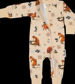 Barn Geggamoja Pyjamas Heldräkt<Pyjamas Mamma Mu och Kråkan Beige