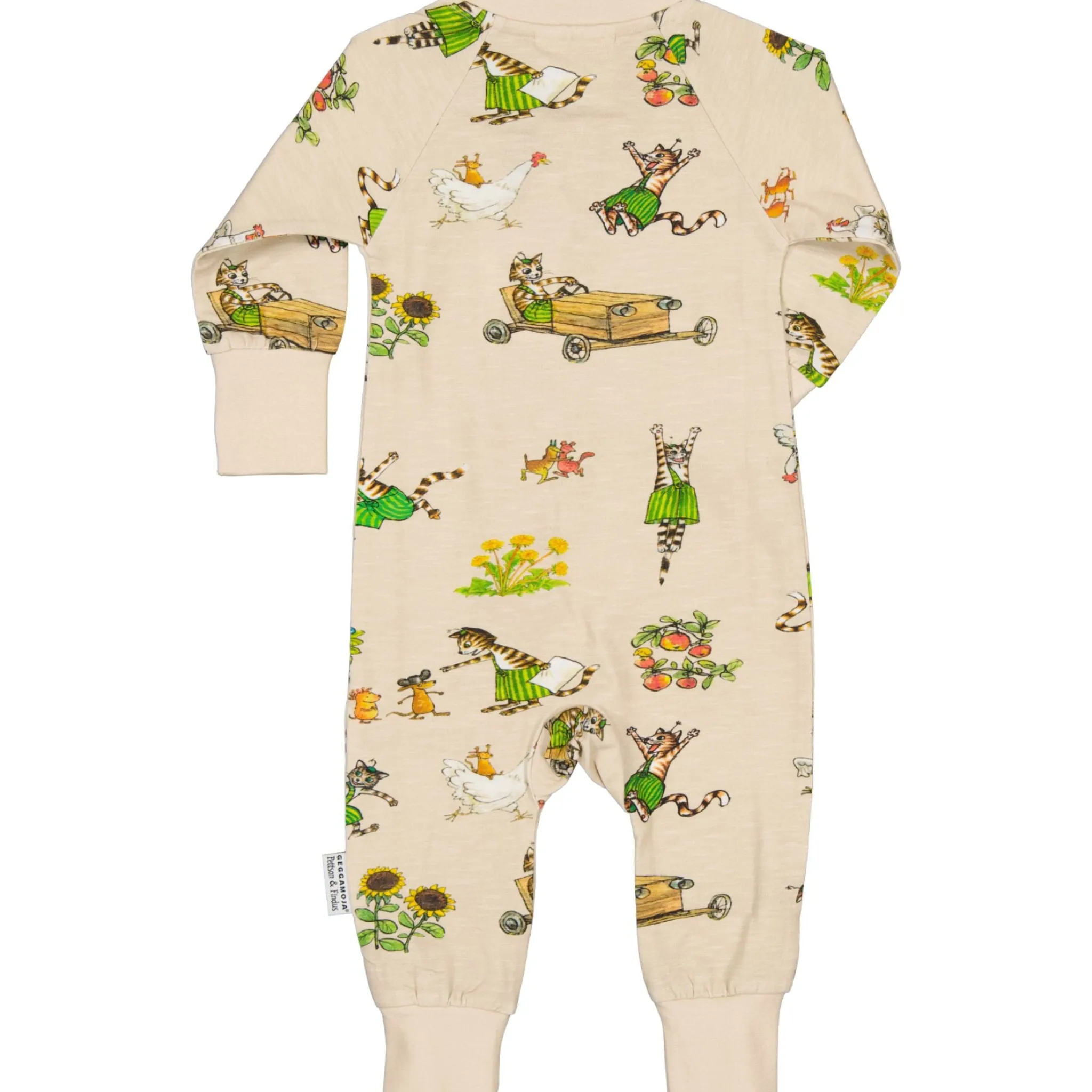 Barn Geggamoja Pyjamas Heldräkt<Pyjamas Pettson och Findus Beige