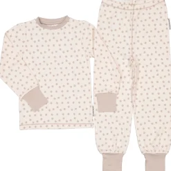 Barn Geggamoja Pyjamas Tvådelad|Bambukläder<Pyjamas tvådelad Bambu Beige Klöver