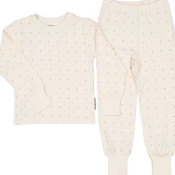 Barn Geggamoja Pyjamas Tvådelad|Bambukläder<Pyjamas tvådelad Bambu Beige