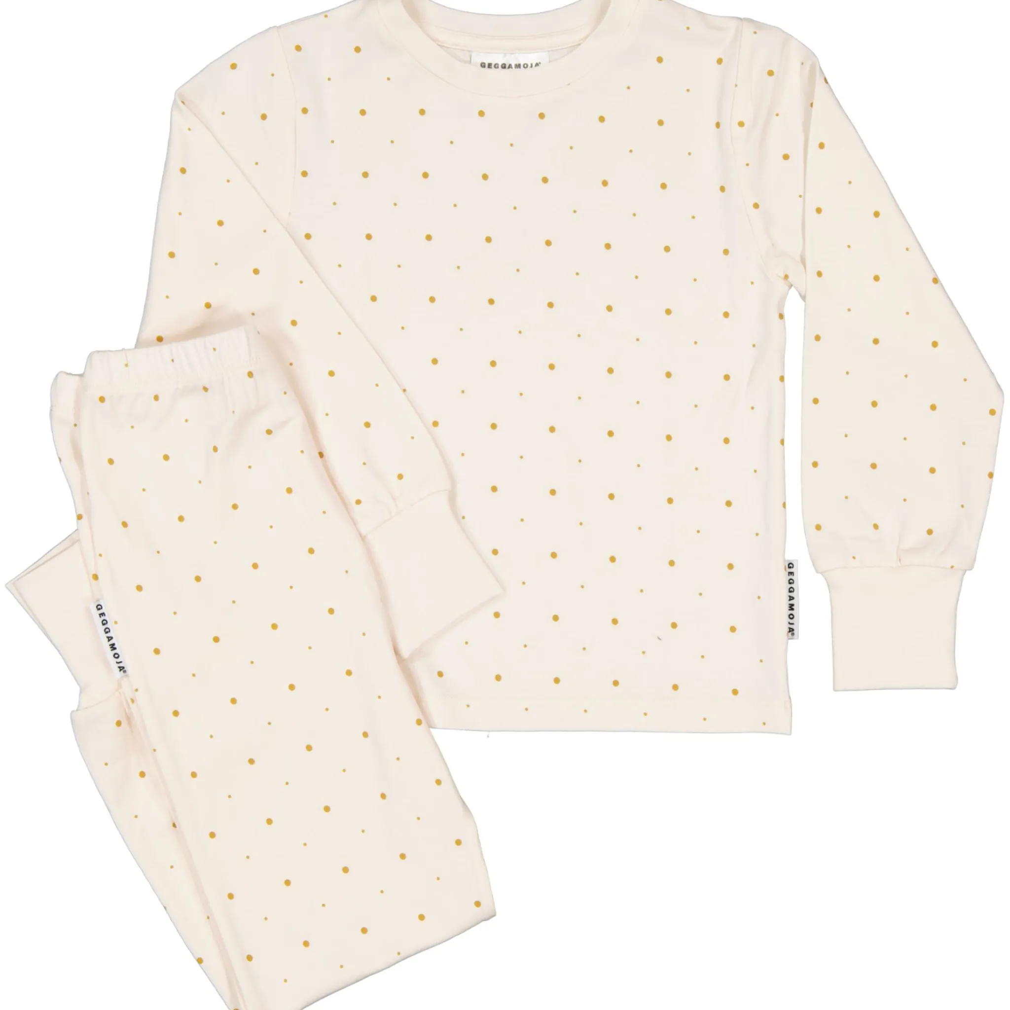 Barn Geggamoja Pyjamas Tvådelad|Bambukläder<Pyjamas tvådelad Bambu Beige