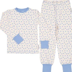 Barn Geggamoja Pyjamas Tvådelad|Bambukläder<Pyjamas tvådelad Bambu Blå Klöver