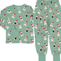 Barn Geggamoja Pyjamas Tvådelad|Bambukläder<Pyjamas tvådelad Bambu Doddi Jul