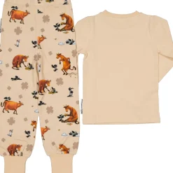 Barn Geggamoja Pyjamas Tvådelad<Pyjamas Tvådelad Mamma Mu och Kråkan Beige