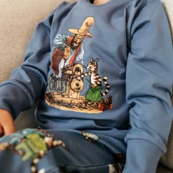 Barn Geggamoja Pyjamas Tvådelad<Pyjamas tvådelad Pettson och Findus Blå