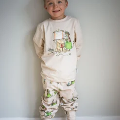 Barn Geggamoja Pyjamas Tvådelad<Pyjamas tvådelad Pettson och Findus Beige