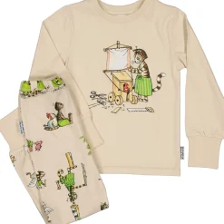 Barn Geggamoja Pyjamas Tvådelad<Pyjamas tvådelad Pettson och Findus Beige