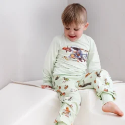 Barn Geggamoja Pyjamas Tvådelad<Pyjamas tvådelad Pettson och Findus Grön