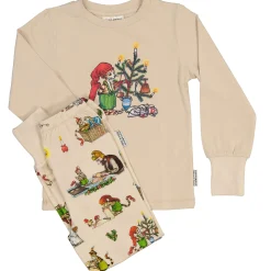 Barn Geggamoja Pyjamas Tvådelad<Pyjamas tvådelad Pettson och Findus Beige - Julpyjamas