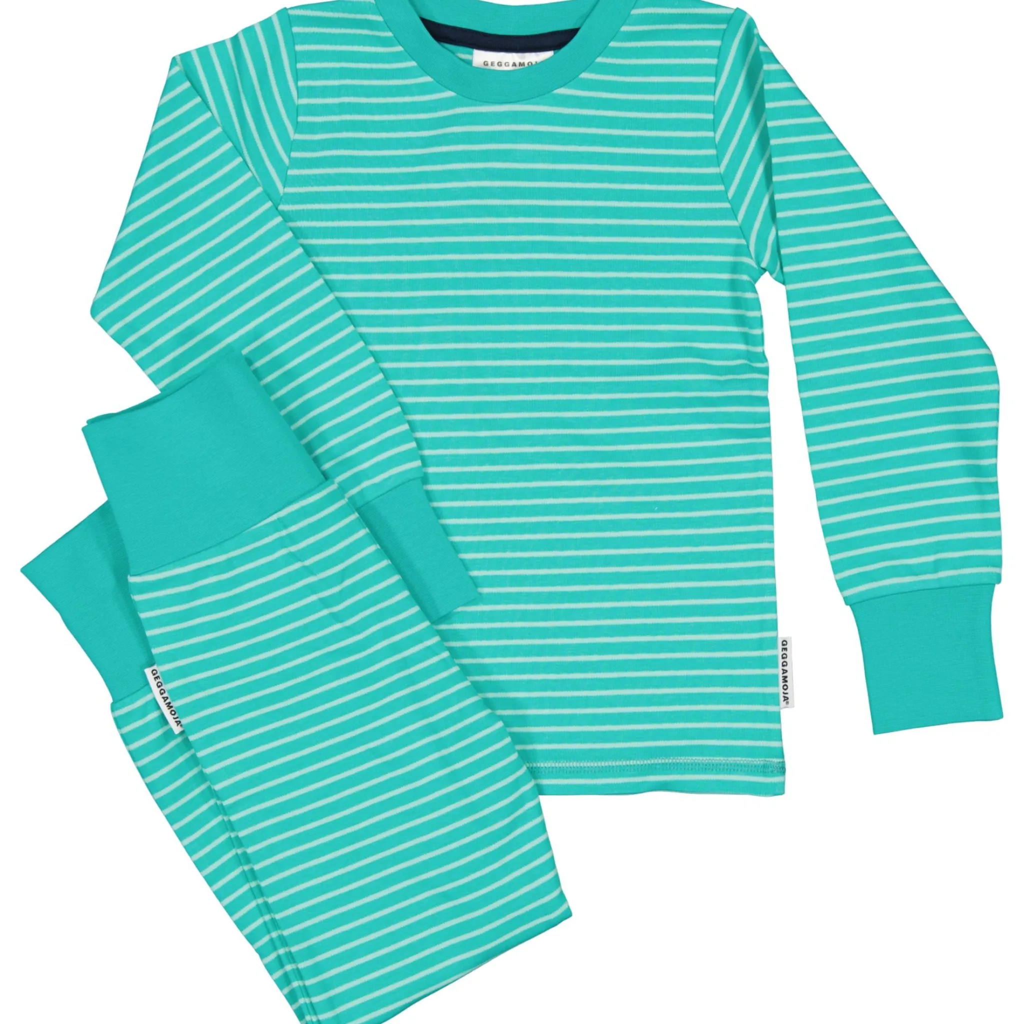 Barn Geggamoja Pyjamas Tvådelad<Pyjamas tvådelad Turkos
