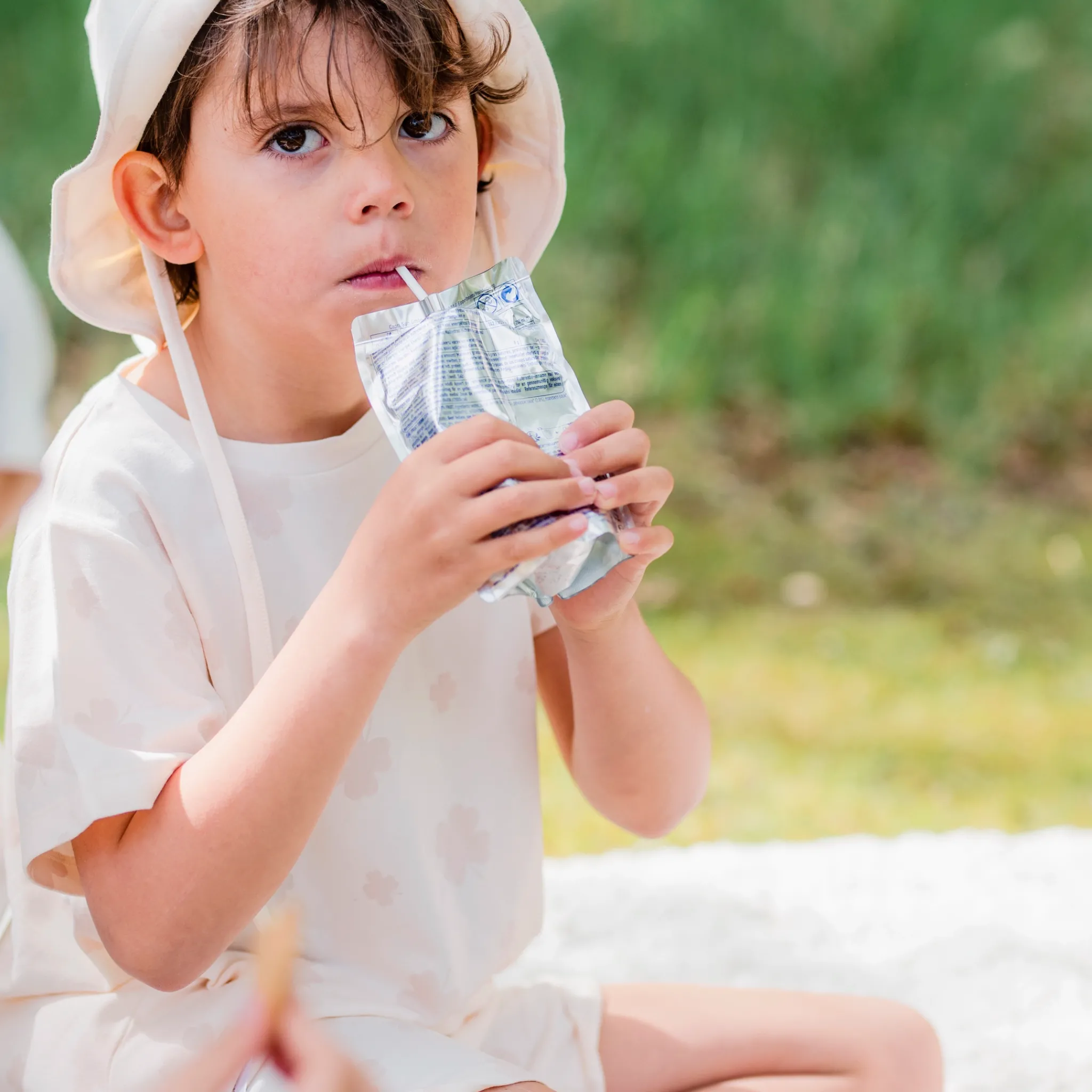 Barn Geggamoja Shorts|T-Shirts<Pyjamas-set Bambu Klöver Beige