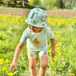Barn Geggamoja Pyjamas Heldräkt<Pyjamas-set Pettson och Findus Grön