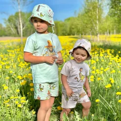Barn Geggamoja Pyjamas Heldräkt<Pyjamas-set Pettson och Findus Grön