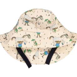 Barn Geggamoja Solhattar Och Kepsar|Skal Och Regnkläder<Regnhatt/Sydväst Pippi Långstrump Beige