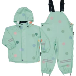 Barn Geggamoja Skal Och Regnkläder<Regnkläder Dots Mint