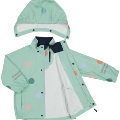 Barn Geggamoja Skal Och Regnkläder<Regnkläder Dots Mint