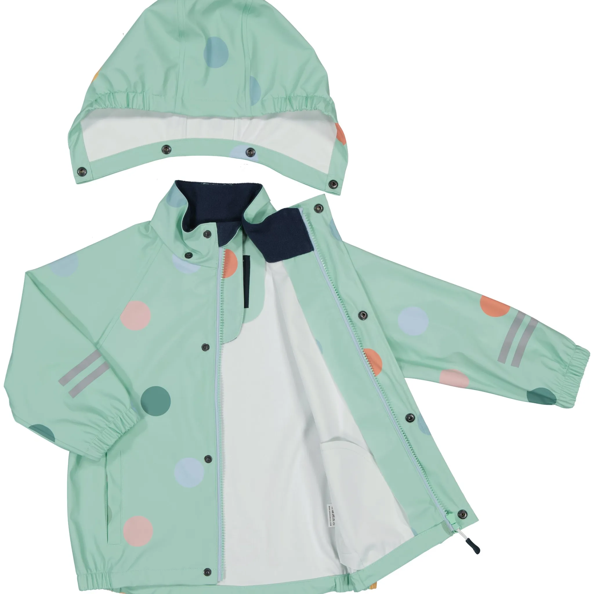 Barn Geggamoja Skal Och Regnkläder<Regnkläder Dots Mint
