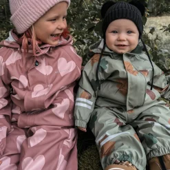 Barn Geggamoja Skal Och Regnkläder|Fleecekläder<Regnkläder Fleecefodrat Hjärtan