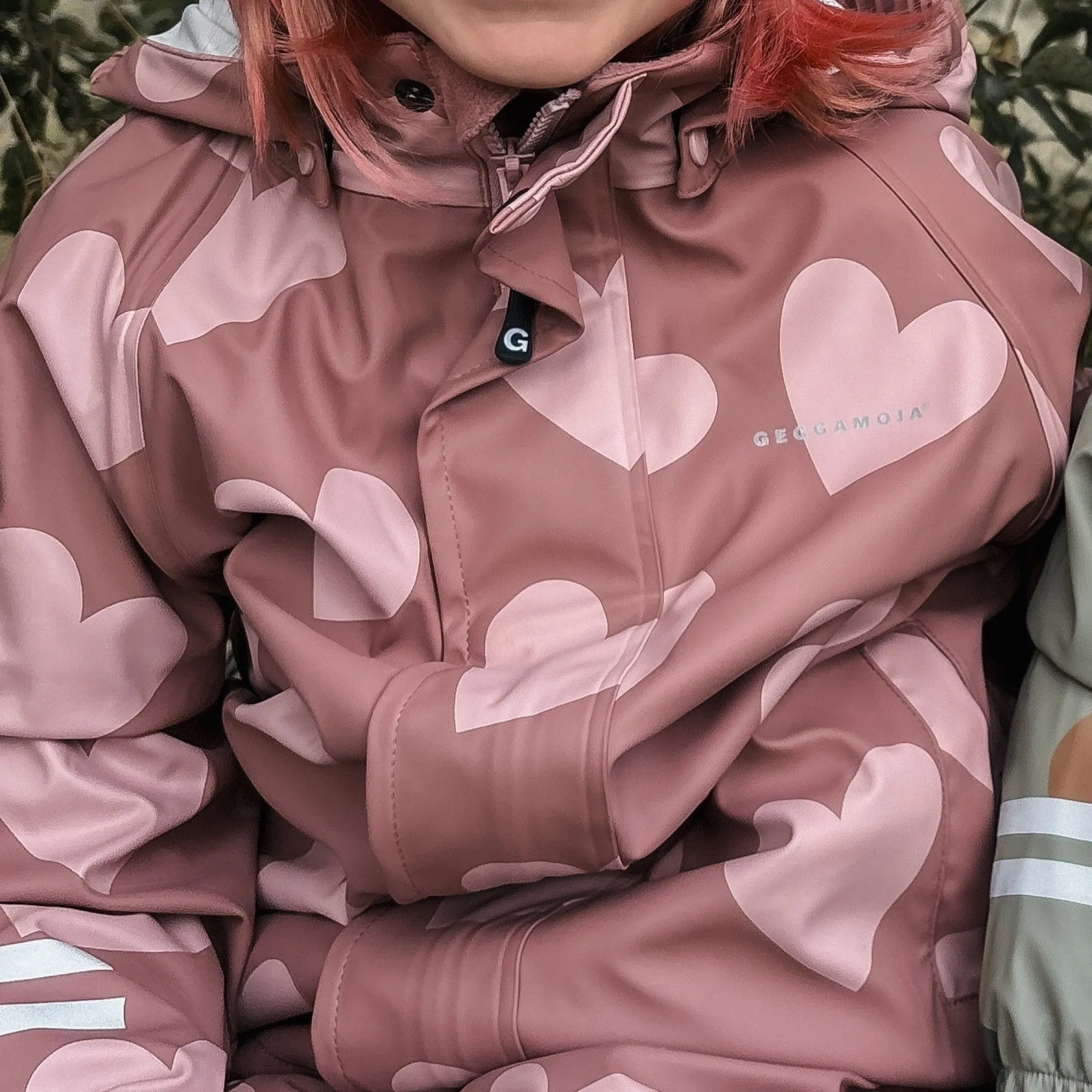 Barn Geggamoja Skal Och Regnkläder|Fleecekläder<Regnkläder Fleecefodrat Hjärtan