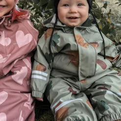 Barn Geggamoja Skal Och Regnkläder|Fleecekläder<Regnkläder Fleecefodrat Löv