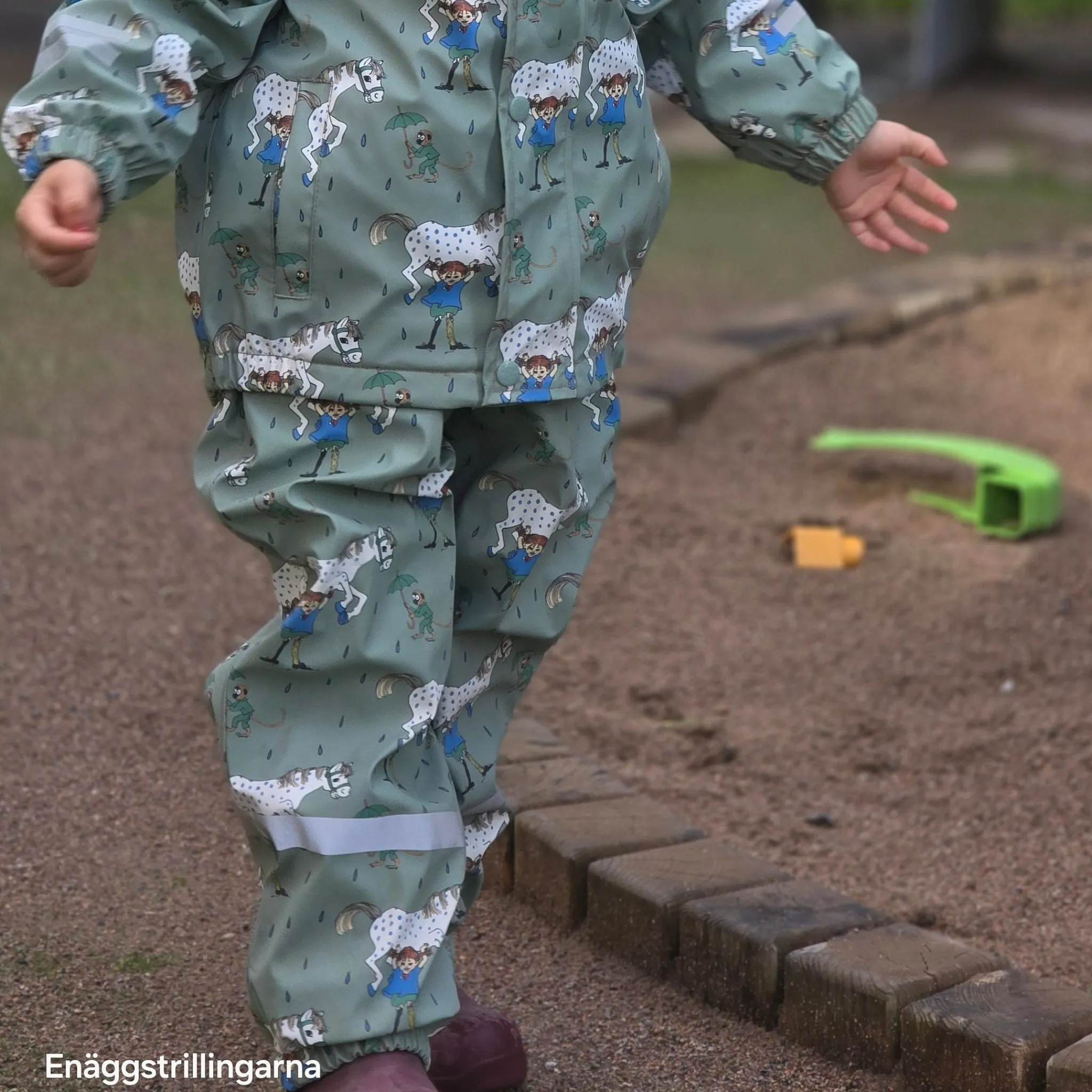 Barn Geggamoja Skal Och Regnkläder|Fleecekläder<Regnkläder Fleecefodrat Pippi Långstrump