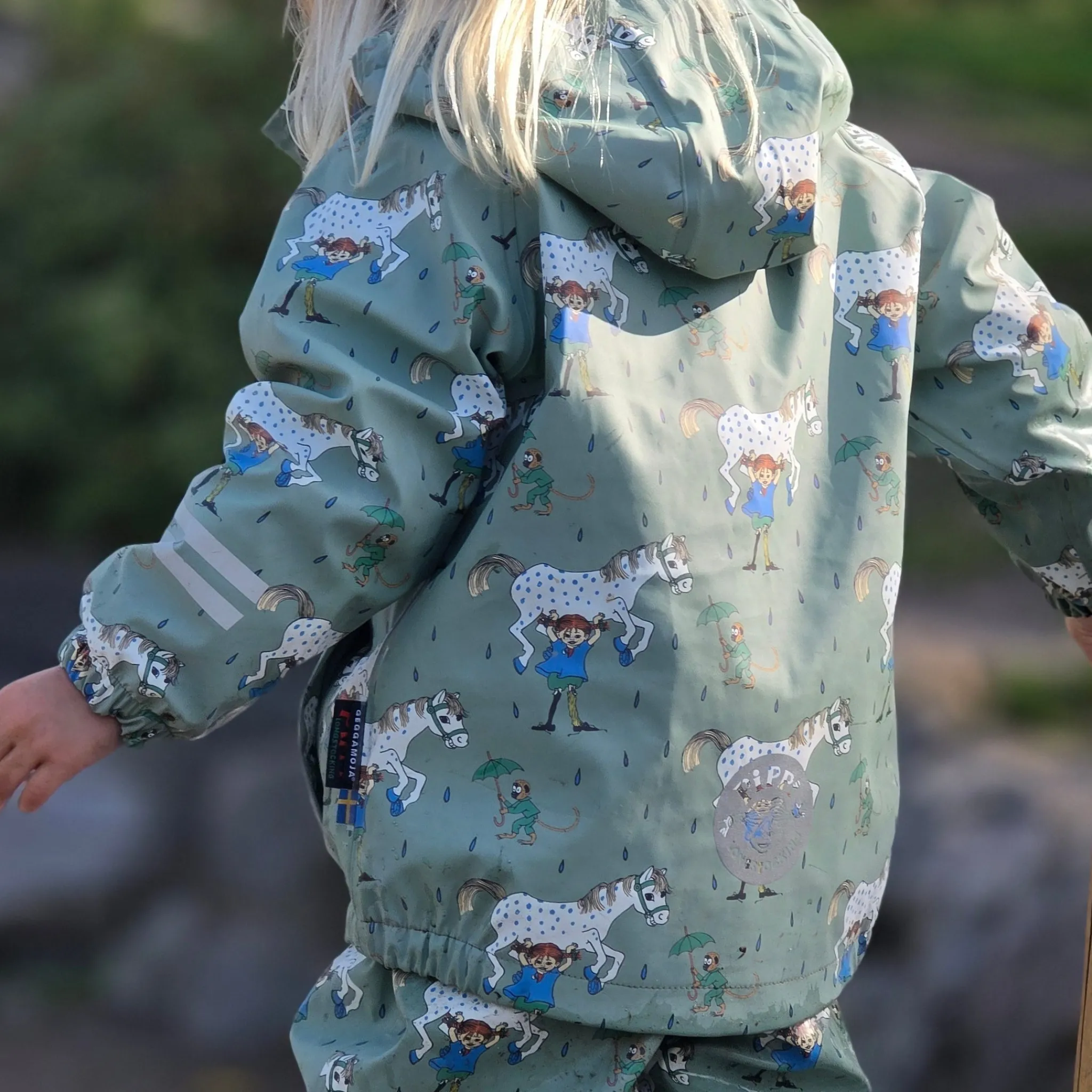 Barn Geggamoja Skal Och Regnkläder|Fleecekläder<Regnkläder Fleecefodrat Pippi Långstrump