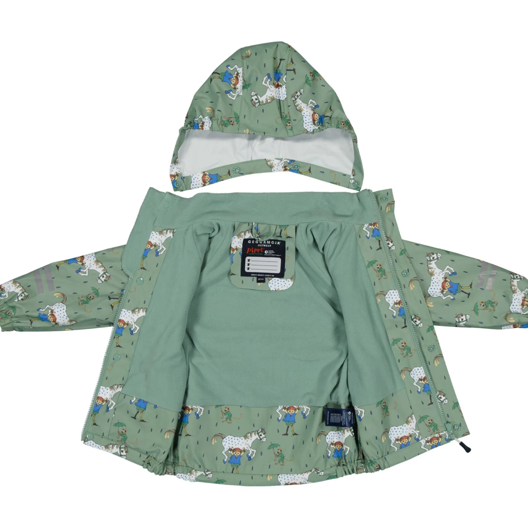 Barn Geggamoja Skal Och Regnkläder|Fleecekläder<Regnkläder Fleecefodrat Pippi Långstrump