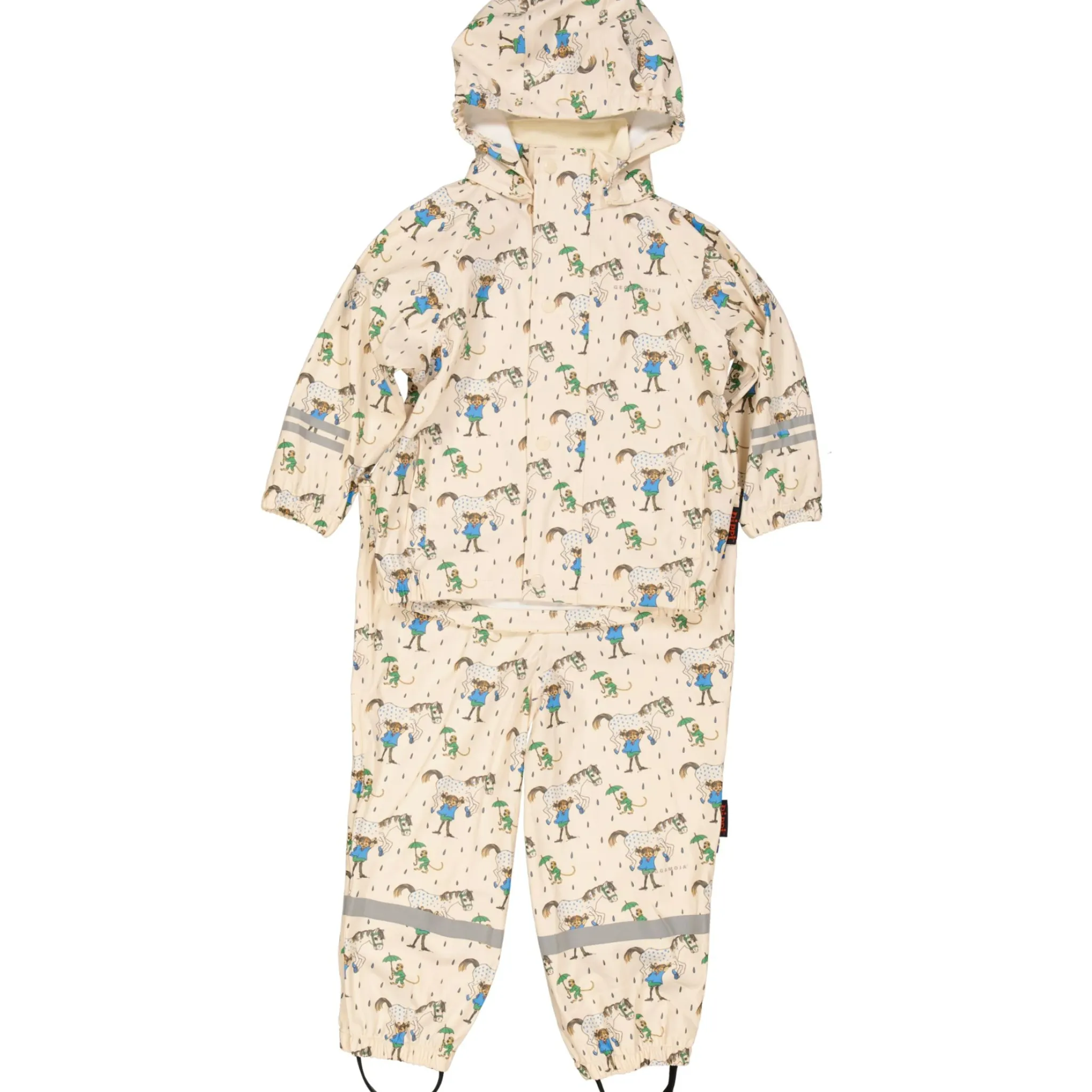 Barn Geggamoja Skal Och Regnkläder<Regnset Pippi Långstrump Beige